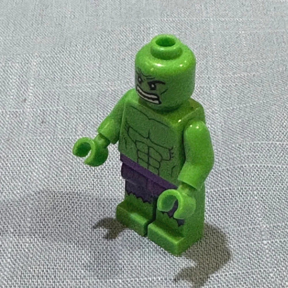 Marvel Super Heroes Hulk Minifigure Green Muscle Purple Pants Action Figure